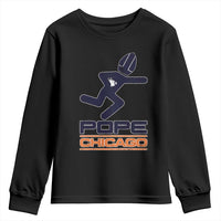 Chicago Pope Leo XIV American Football Youth Sweatshirt - Wonder Print Shop