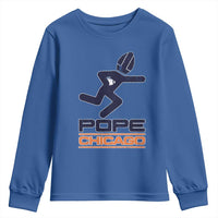 Chicago Pope Leo XIV American Football Youth Sweatshirt - Wonder Print Shop