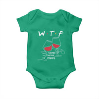 Funny Thanksgiving Friendsgiving Baby Onesie WTF Wine Tasting Friends - Wonder Print Shop