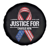 Justice For Charlie Kirk Spare Tire Cover Patriotic Tribute Human Rights Activist - Wonder Print Shop