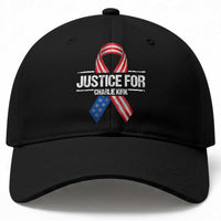 Justice For Charlie Kirk Baseball Cap Patriotic Tribute Human Rights Activist
