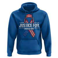 Justice For Charlie Kirk Hoodie Patriotic Tribute Human Rights Activist - Wonder Print Shop