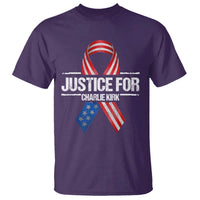 Justice For Charlie Kirk T Shirt Patriotic Tribute Human Rights Activist - Wonder Print Shop