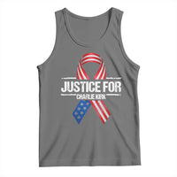 Justice For Charlie Kirk Tank Top Patriotic Tribute Human Rights Activist - Wonder Print Shop