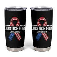 Justice For Charlie Kirk Tumbler Cup Patriotic Tribute Human Rights Activist - Wonder Print Shop