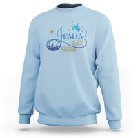Jesus Is The Reason For The Season Sweatshirt Nativity Scene - Wonder Print Shop