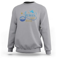 Jesus Is The Reason For The Season Sweatshirt Nativity Scene - Wonder Print Shop
