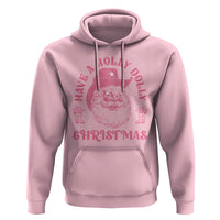 Western Xmas Hoodie Have A Holly Dolly Christmas Cowboy Santa TS11