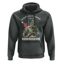 Funny Christmas Tractor Hoodie Nothing Runs Like A Reindeere Farmers