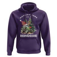 Funny Christmas Tractor Hoodie Nothing Runs Like A Reindeere Farmers
