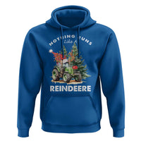 Funny Christmas Tractor Hoodie Nothing Runs Like A Reindeere Farmers