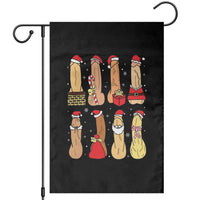 Funny Naughty Christmas Dirty Santa Hat Xmas Adult Humor Garden Flag - Wonder Print Shop