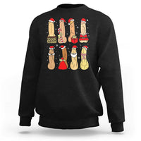 Funny Naughty Christmas Dirty Santa Hat Xmas Adult Humor Sweatshirt - Wonder Print Shop