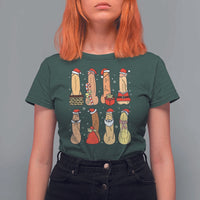 Funny Naughty Christmas Dirty Santa Hat Xmas Adult Humor T Shirt For Women - Wonder Print Shop