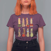 Funny Naughty Christmas Dirty Santa Hat Xmas Adult Humor T Shirt For Women - Wonder Print Shop