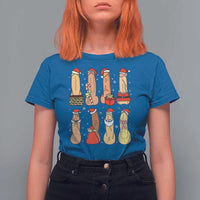 Funny Naughty Christmas Dirty Santa Hat Xmas Adult Humor T Shirt For Women - Wonder Print Shop