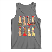 Funny Naughty Christmas Dirty Santa Hat Xmas Adult Humor Tank Top - Wonder Print Shop