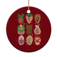 Funny Naughty Christmas Dirty Xmas Adult Humor Ceramic Ornament - Wonder Print Shop