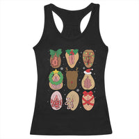 Funny Naughty Christmas Dirty Xmas Adult Humor Racerback Tank Top - Wonder Print Shop