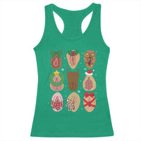 Funny Naughty Christmas Dirty Xmas Adult Humor Racerback Tank Top - Wonder Print Shop