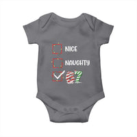 Funny Nice Naughty 67 Baby Onesie Christmas Six Seven Meme Brainrot - Wonder Print Shop