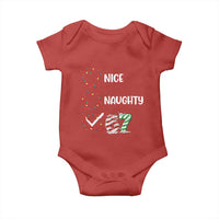 Funny Nice Naughty 67 Baby Onesie Christmas Six Seven Meme Brainrot - Wonder Print Shop