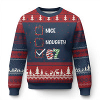 Funny Nice Naughty 67 Ugly Christmas Sweater Xmas Six Seven Meme Brainrot - Wonder Print Shop