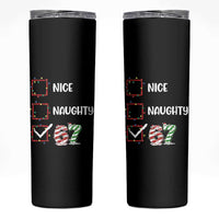 Funny Nice Naughty 67 Skinny Tumbler Christmas Six Seven Meme Brainrot - Wonder Print Shop