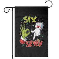 Funny Six Seven Christmas Garden Flag 67 Meme Xmas Santa Elf Hand Gen Alpha - Wonder Print Shop