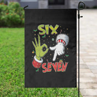 Funny Six Seven Christmas Garden Flag 67 Meme Xmas Santa Elf Hand Gen Alpha - Wonder Print Shop