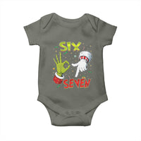 Funny Six Seven Christmas Baby Onesie 67 Meme Xmas Santa Elf Hand Gen Alpha - Wonder Print Shop