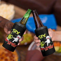 Funny Six Seven Christmas 4 in 1 Can Cooler Tumbler 67 Meme Xmas Santa Elf Hand Gen Alpha - Wonder Print Shop