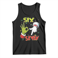 Funny Six Seven Christmas Tank Top 67 Meme Xmas Santa Elf Hand Gen Alpha - Wonder Print Shop