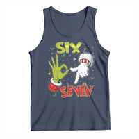 Funny Six Seven Christmas Tank Top 67 Meme Xmas Santa Elf Hand Gen Alpha - Wonder Print Shop