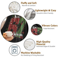 67 Christmas Throw Blanket Funny Six Seven Meme Gen Alpha Slang Snowflake - Wonder Print Shop