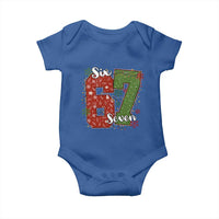 67 Christmas Baby Onesie Funny Six Seven Meme Gen Alpha Slang Snowflake - Wonder Print Shop