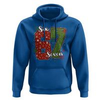 67 Christmas Hoodie Funny Six Seven Meme Gen Alpha Slang Snowflake - Wonder Print Shop