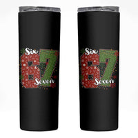 67 Christmas Skinny Tumbler Funny Six Seven Meme Gen Alpha Slang Snowflake - Wonder Print Shop