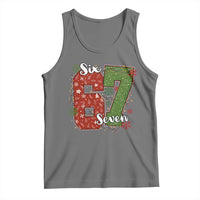 67 Christmas Tank Top Funny Six Seven Meme Gen Alpha Slang Snowflake - Wonder Print Shop