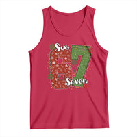 67 Christmas Tank Top Funny Six Seven Meme Gen Alpha Slang Snowflake - Wonder Print Shop