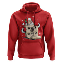 Funny 67 Christmas Hoodie Naughty List Kids Who Say Six Seven Santa - Wonder Print Shop