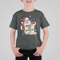 Funny 67 Christmas T Shirt For Kid Naughty List Kids Who Say Six Seven Santa - Wonder Print Shop