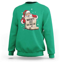 Funny 67 Christmas Sweatshirt Naughty List Kids Who Say Six Seven Santa - Wonder Print Shop