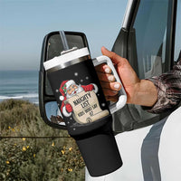 Funny 67 Christmas Tumbler With Handle Naughty List Kids Who Say Six Seven Santa - Wonder Print Shop
