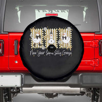 Funny New Year Same Silly Goose Spare Tire Cover New Year Eve Goose Squad Faux Glitter - Wonder Print Shop