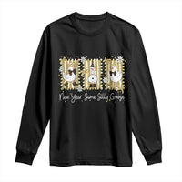 Funny New Year Same Silly Goose Long Sleeve Shirt New Year Eve Goose Squad Faux Glitter - Wonder Print Shop