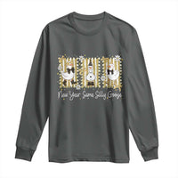 Funny New Year Same Silly Goose Long Sleeve Shirt New Year Eve Goose Squad Faux Glitter - Wonder Print Shop