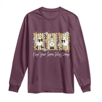 Funny New Year Same Silly Goose Long Sleeve Shirt New Year Eve Goose Squad Faux Glitter - Wonder Print Shop