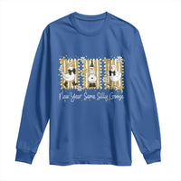 Funny New Year Same Silly Goose Long Sleeve Shirt New Year Eve Goose Squad Faux Glitter - Wonder Print Shop