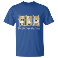 Funny New Year Same Silly Goose T Shirt New Year Eve Goose Squad Faux Glitter - Wonder Print Shop